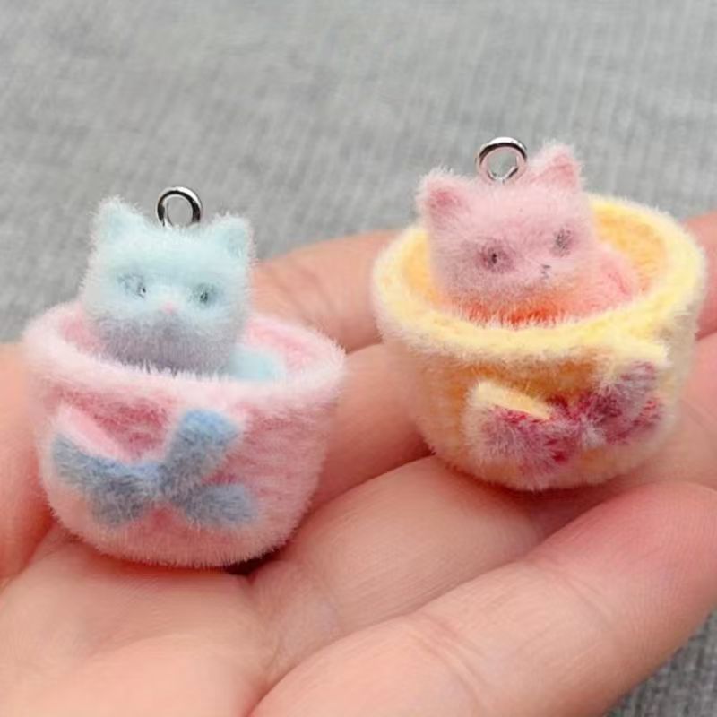 Resin Art Accessories - 4 шт. 3D-подвески в виде кошек