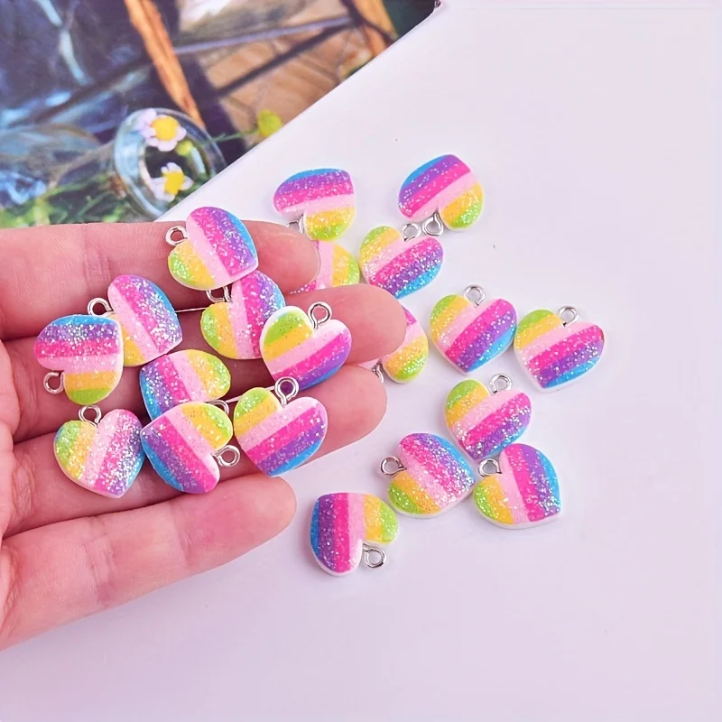 Resin Art Accessories - 10 шт. разноцветных подвесок в форме