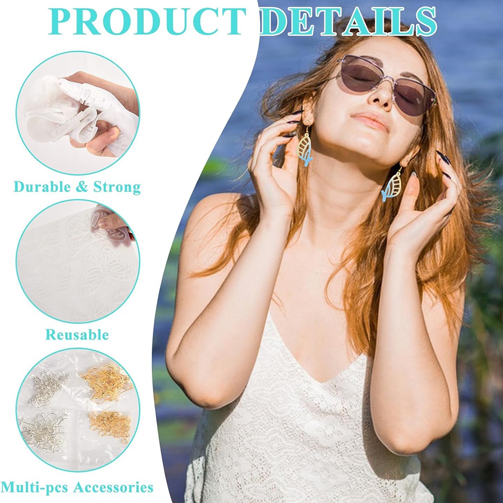 Resin Art Earrings Kit - Набор форм для сережек из смолы