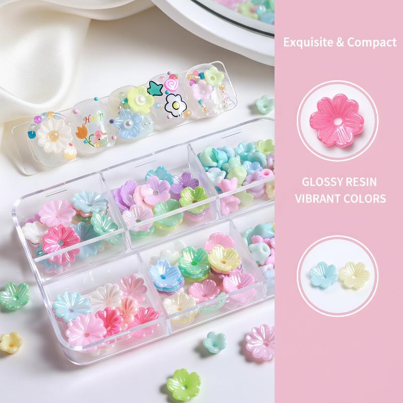 Resin Art Using Flowers - 6 ячеек с миниатюрными украшениями для
