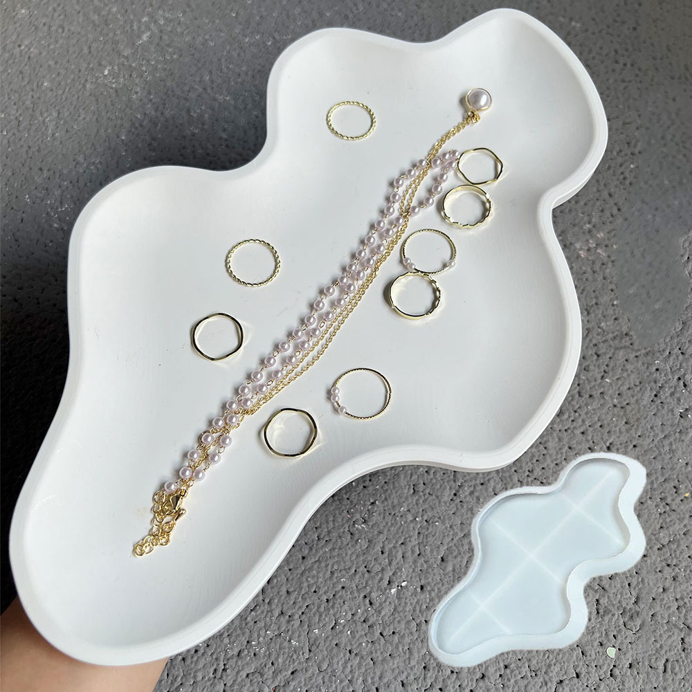 Resin Art Tray - Облако для хранения бетонная форма для