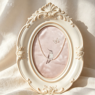 Resin Art For Photo Frame - Французская винтажная настенная фоторамка-картина: элегантный декор
