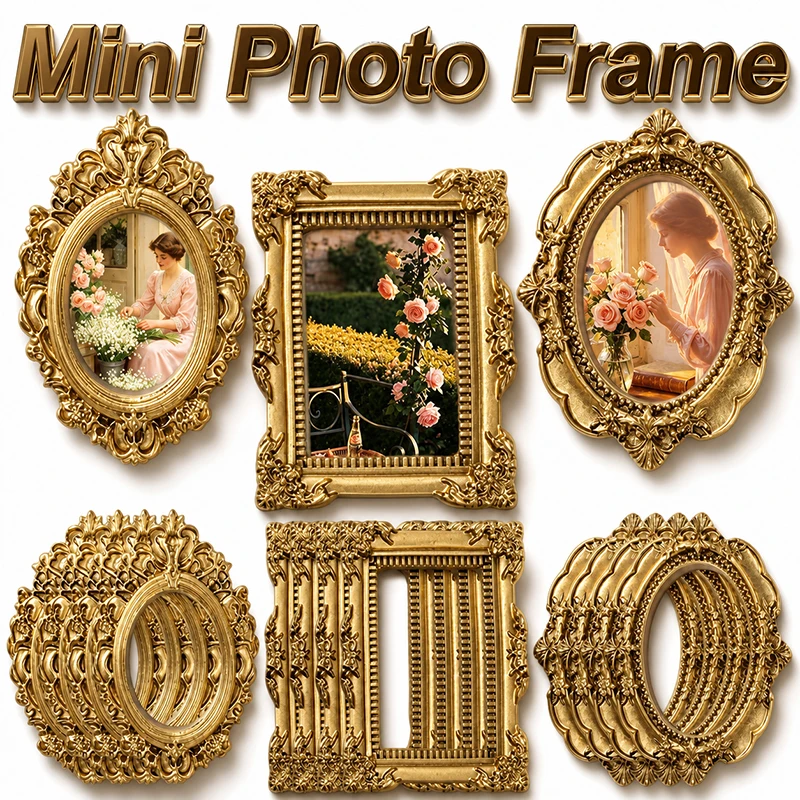 Resin Art For Photo Frame - 10/5 шт. винтажных мини-фоторамок из смолы