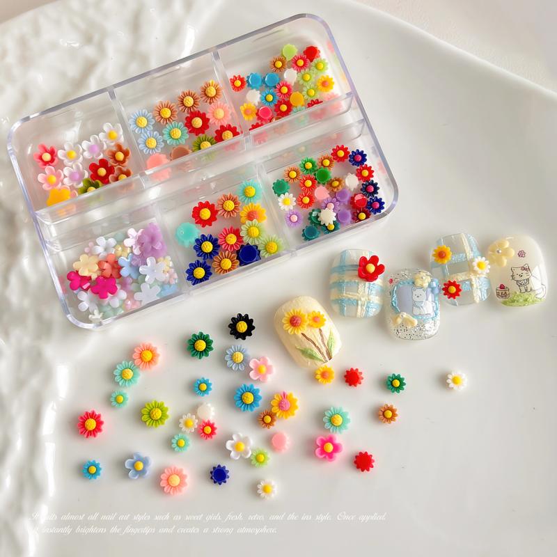 Resin Art Using Flowers - Летние украшения для ногтей в виде