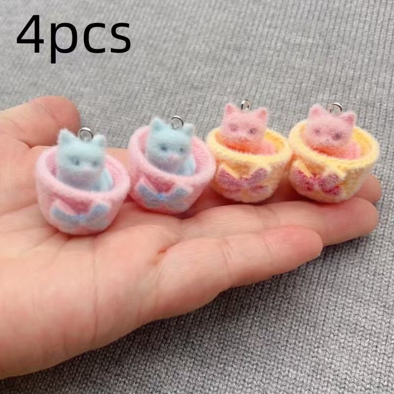4 шт. 3D-подвески в виде кошек – обзор и цена Resin Art Accessories