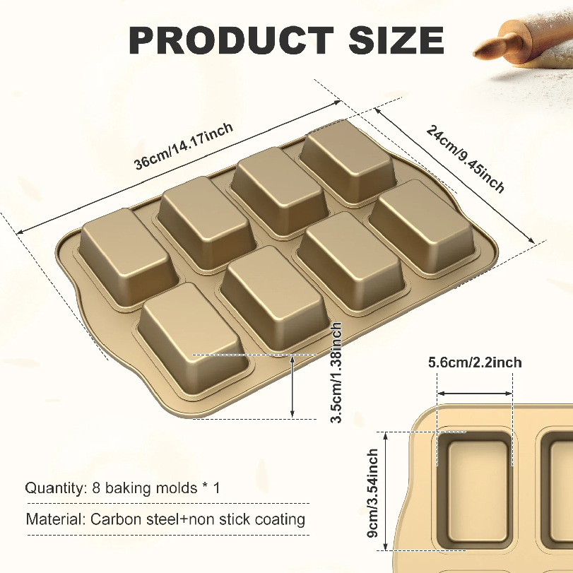 Формы для кексов и мини-хлеба  – обзор и цена Tray Mold Rectangle