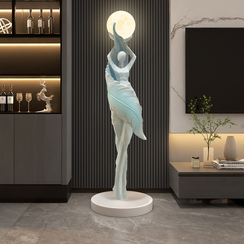Торшер из смолы с ангелом, рос – обзор и цена Resin Art Floor