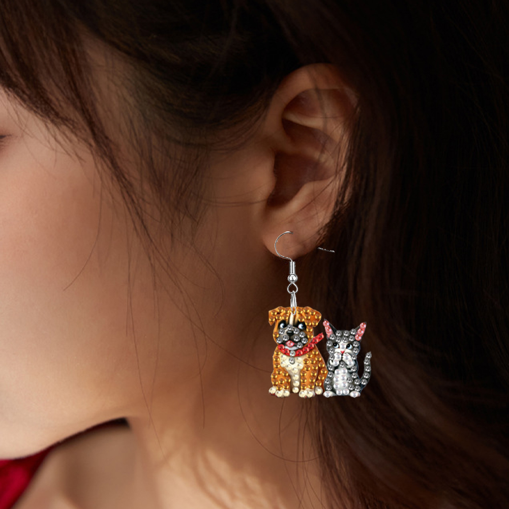 4 пары двусторонних серег для  – обзор и цена Resin Art Earrings Kit