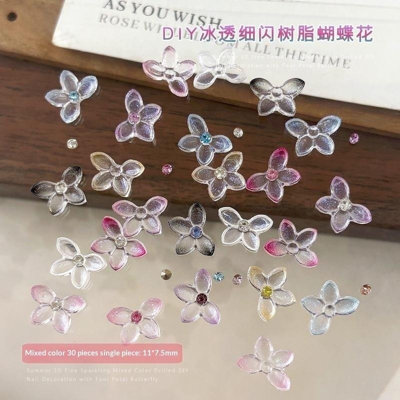 30 шт. 3D блестящих украшений  – обзор и цена Resin Art Using Flowers