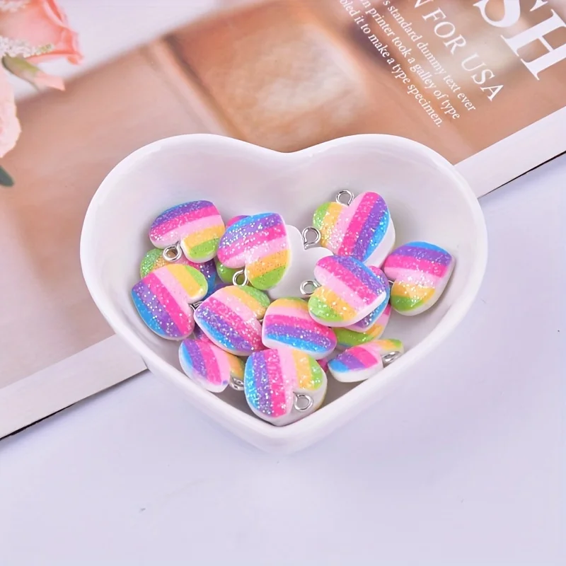 10 шт. разноцветных подвесок в – обзор и цена Resin Art Accessories