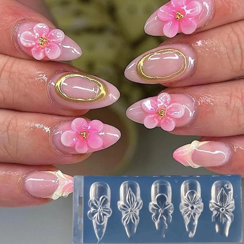 Силиконовая 3D-форма для ногте – обзор и цена Resin Art Using Flowers
