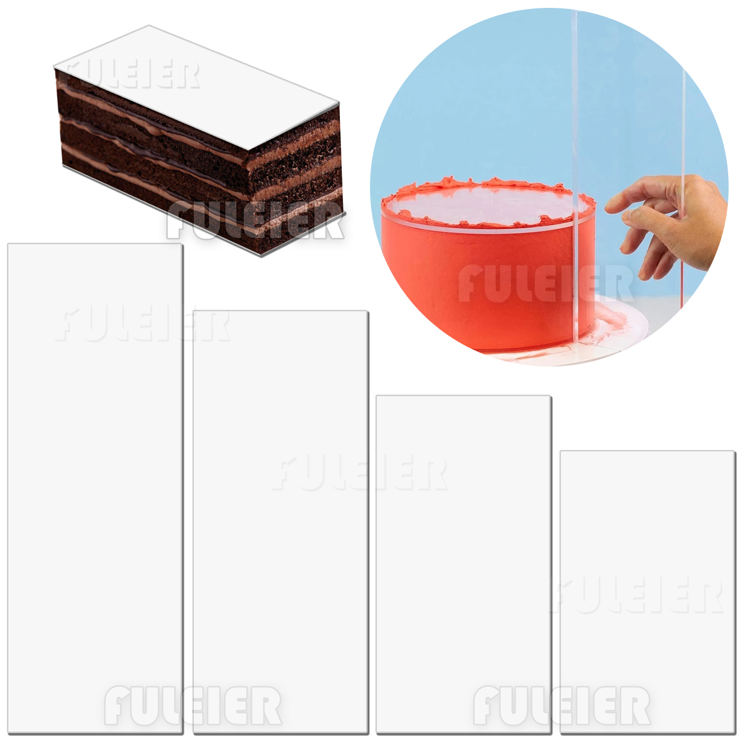 Акриловый скребок для торта, п – обзор и цена Tray Mold Rectangle