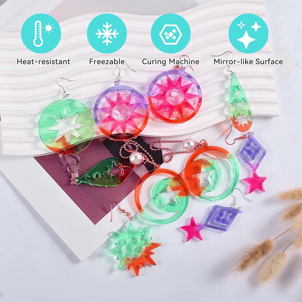 Набор форм для сережек из смол – обзор и цена Resin Art Earrings Kit