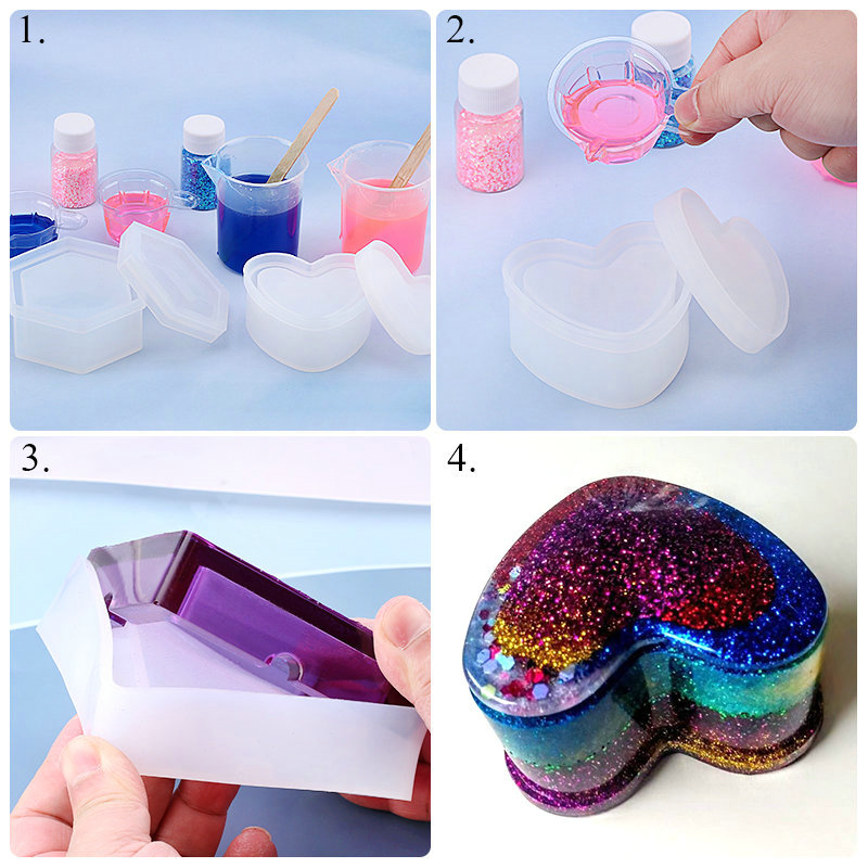 Набор силиконовых колец для из – обзор и цена Resin Art Earrings Kit