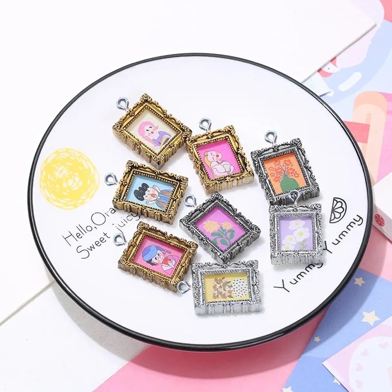 10 шт. винтажных кабошонов-фот – обзор и цена Resin Art For Photo Frame