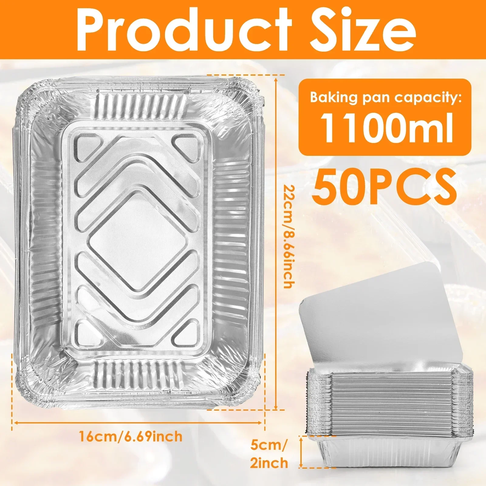 50/100 шт. противни из алюмини – обзор и цена Tray Mold Rectangle