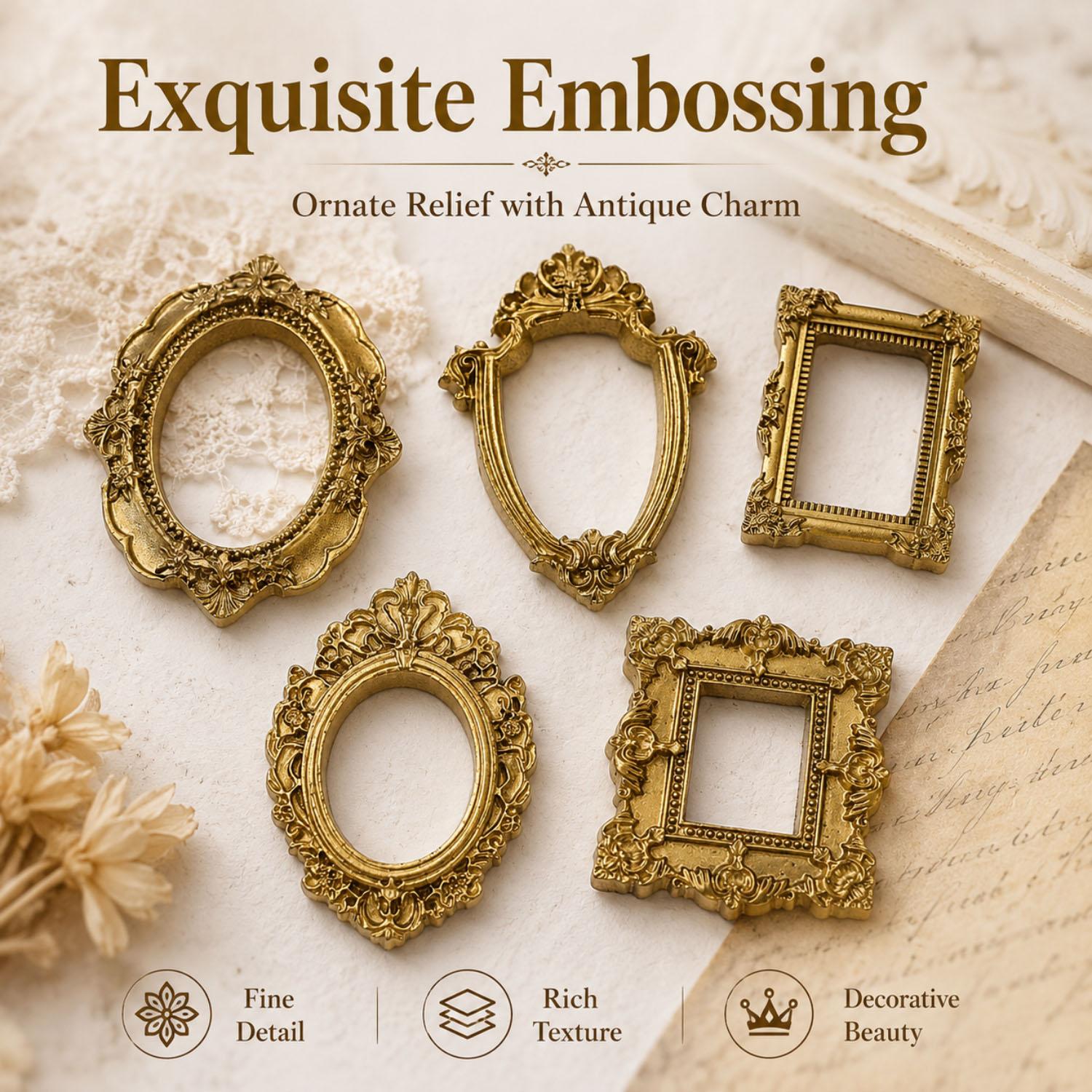 5/20 шт. винтажных золотых мин – обзор и цена Resin Art For Photo Frame