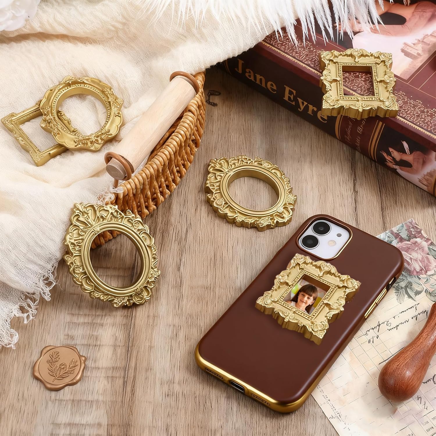 5/20 шт. винтажных золотых мин – обзор и цена Resin Art For Photo Frame