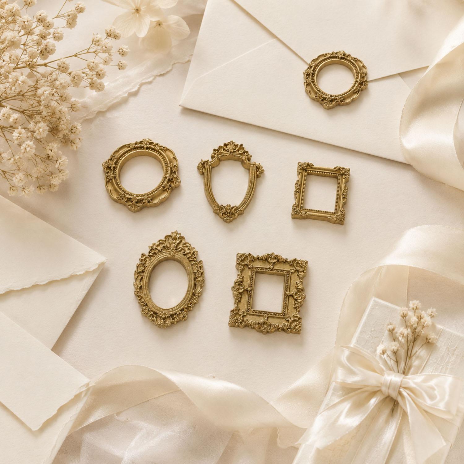 5/20 шт. винтажных золотых мин – обзор и цена Resin Art For Photo Frame