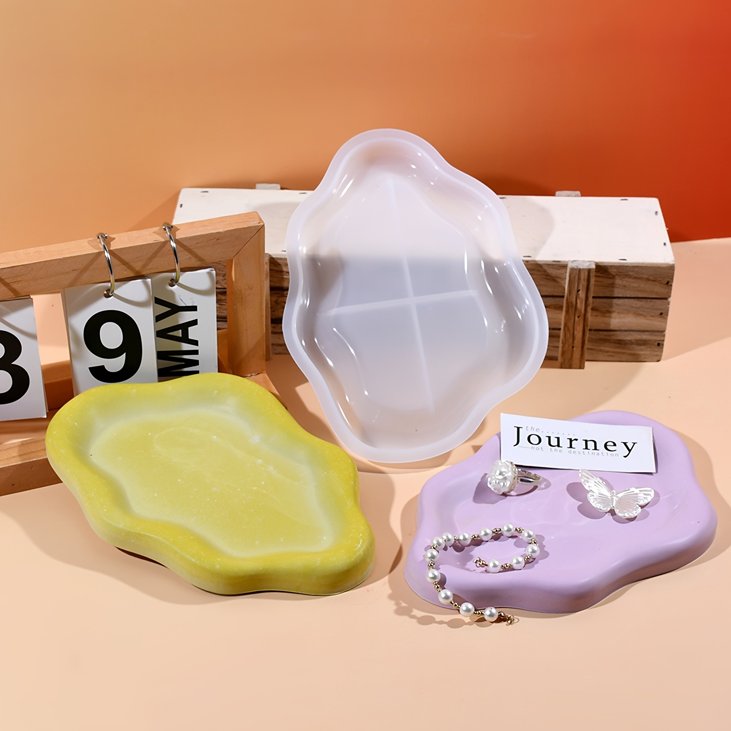 Поднос в форме сердца, смоляна – обзор и цена Resin Art Tray