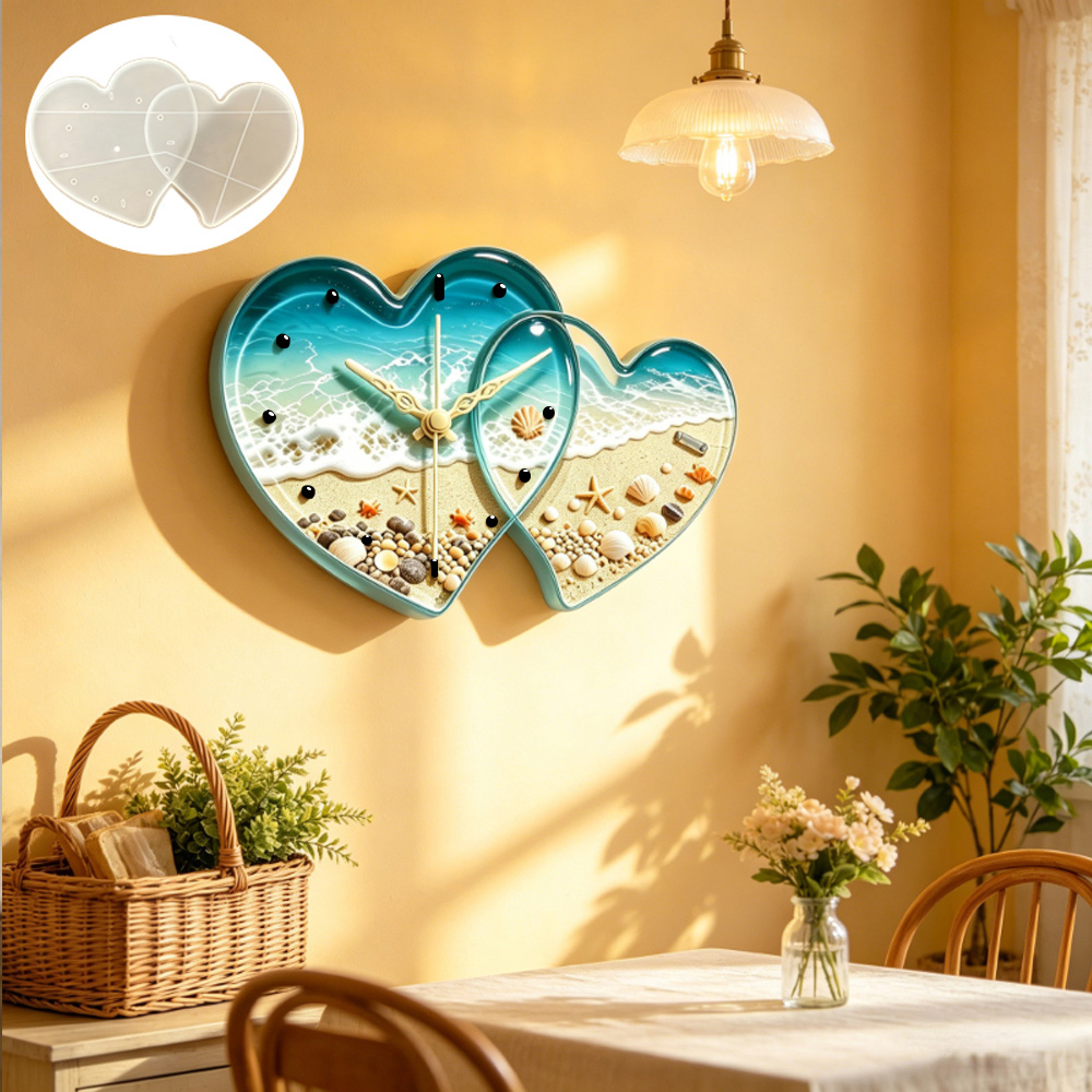 Форма для часов в форме сердца – обзор и цена Resin Art Mould