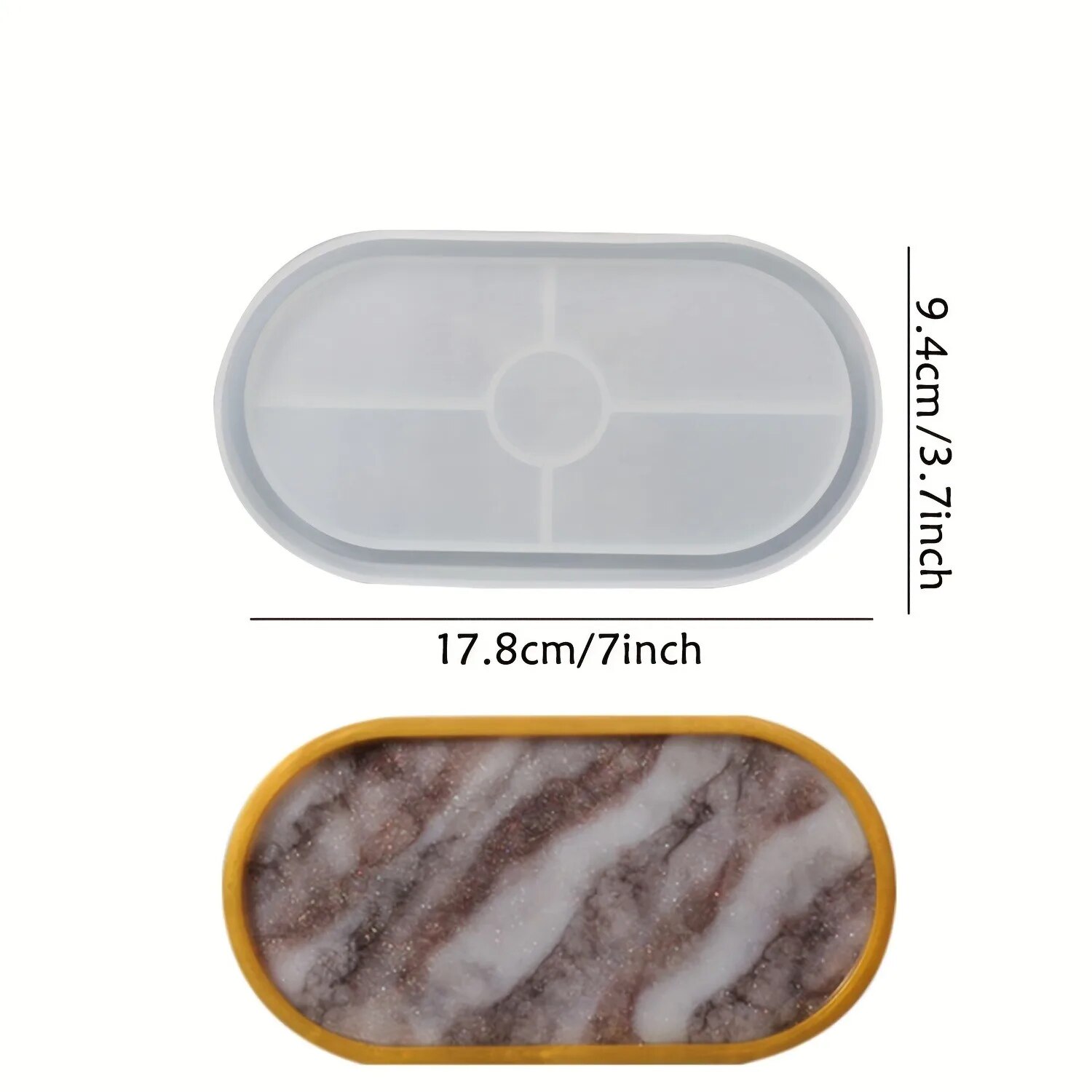 1 шт. овальная подставка для э – обзор и цена Resin Art Tray
